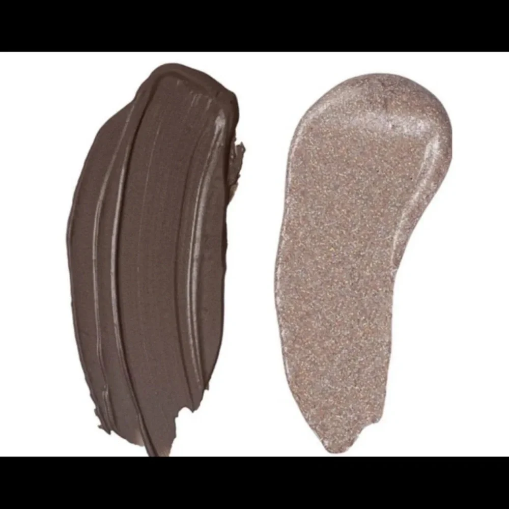 STILA Double Dip Suede Shade Glitter Glow Liquid Eyeshadows Duo Grey Fox NIB